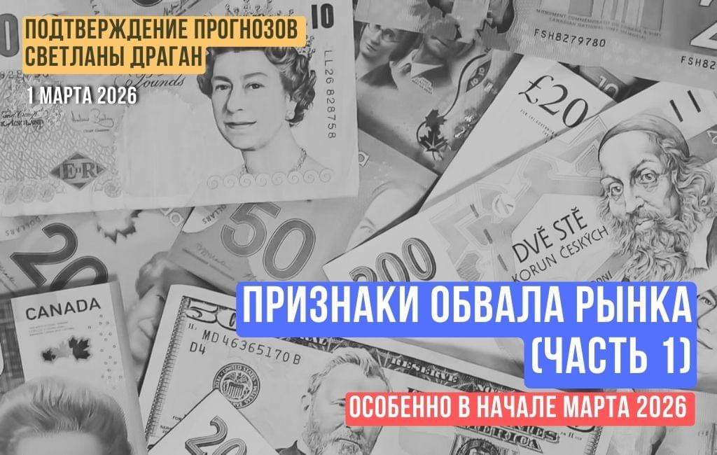 Признаки обвала рынка, особенно в начале марта 2026 (часть 1)