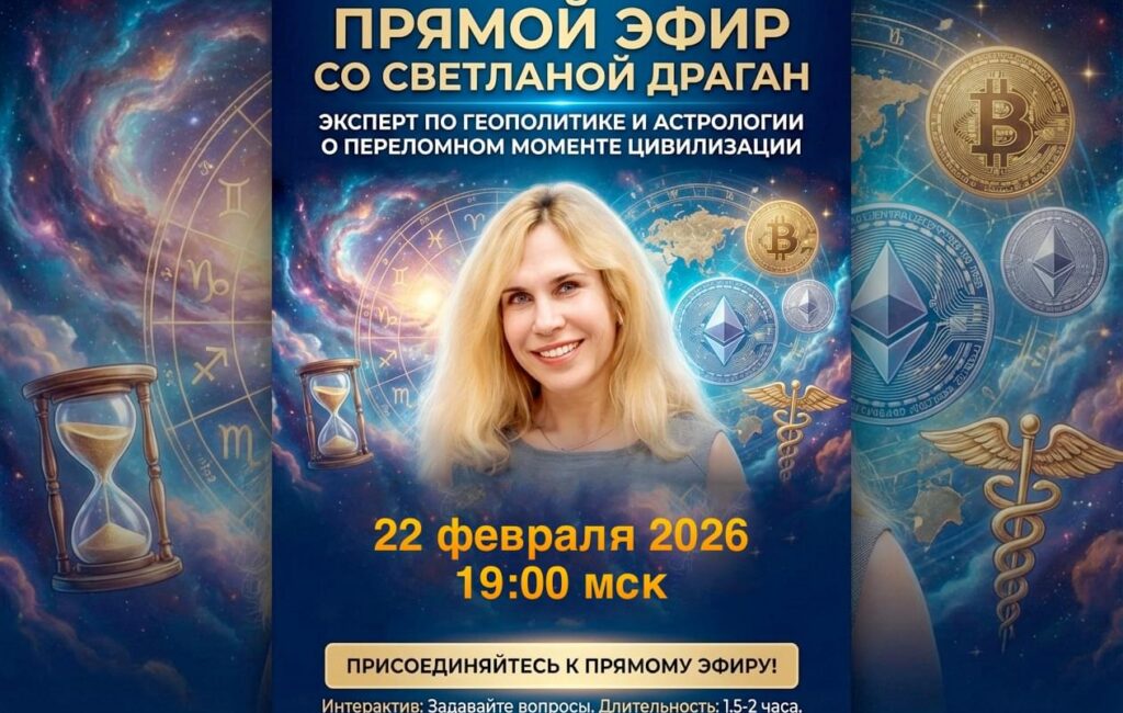 Прямой эфир: онлайн-встреча со Светланой Драган 22 февраля 2026 годя